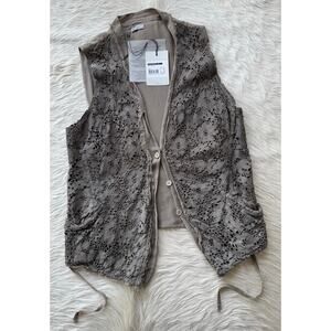TRANSIT par such Leather “lace” vest